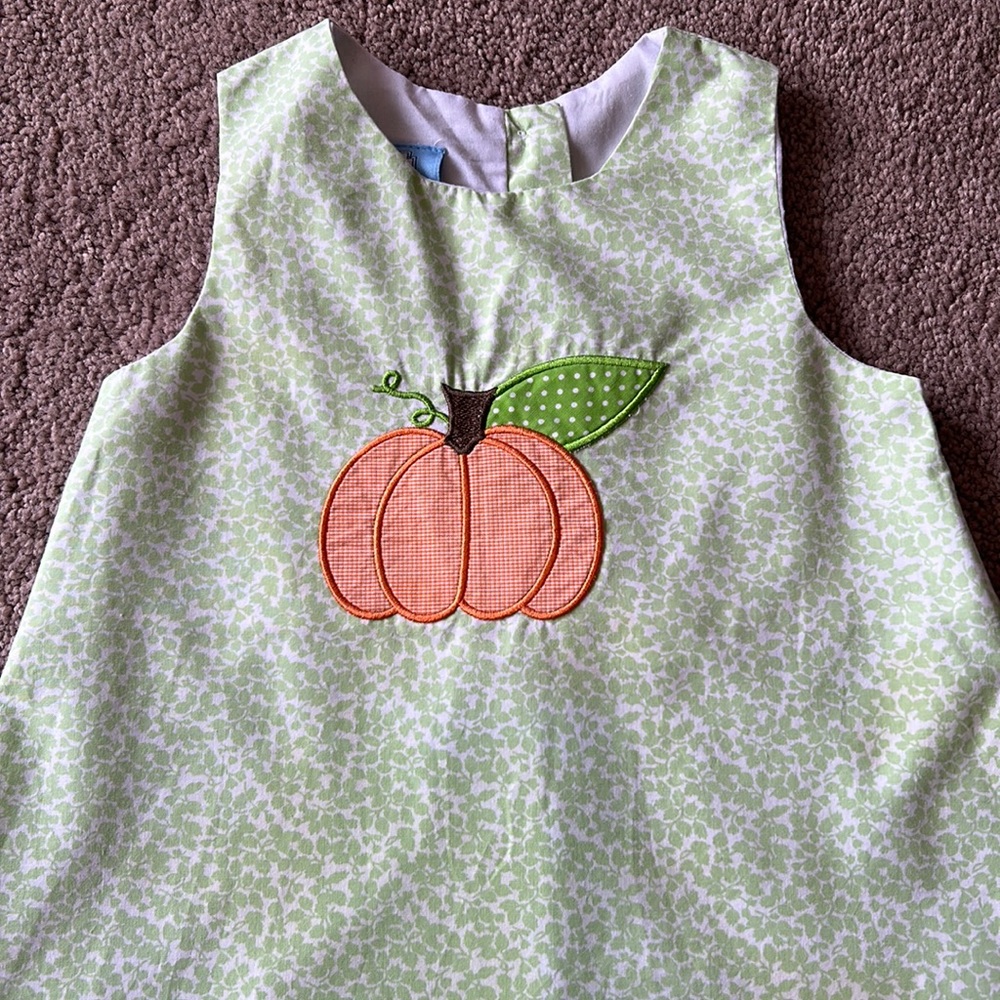 Everyday Heirloom Green Halloween/Thanksgiving Pumpkin Dress